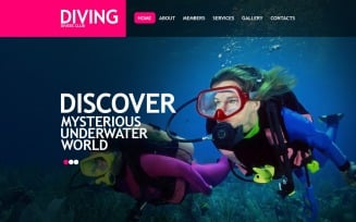 Diving PSD Template
