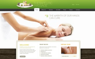 Massage Salon PSD Template