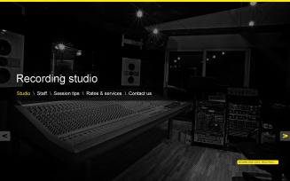 Recording Studio PSD Template