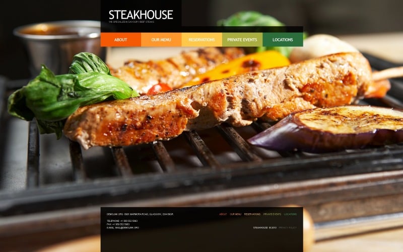 Steakhouse PSD Template