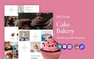 Crème - Delicious Cake And Pastry WordPress Elementor Theme