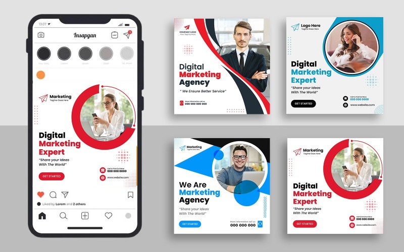 Digital Marketing Social Media Post Template Ver-15