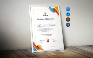 Modern Printable Certificate of Achievement | Canva, Word, PSD, AI Certificate Design