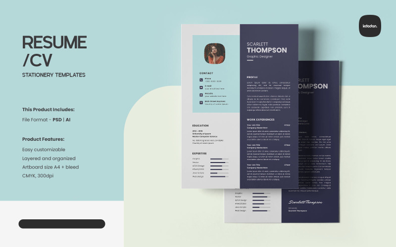 Resume/CV Template – Vol. 218 Resume Template