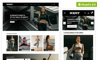 Wefit - Gym Clothes Responsive Shopify Theme for eCommerce