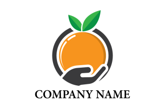 Orange Fruit Logo Template – Free Download