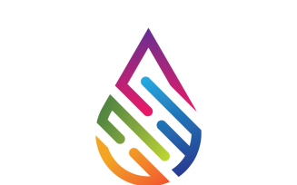 Water Drop Colorful Gradient