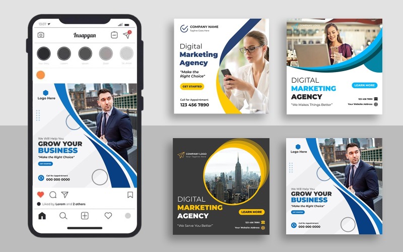 Digital Marketing Social Media Post Template Ver-20