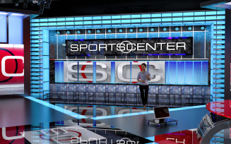 ESPN sportcenter virtual studio 3d