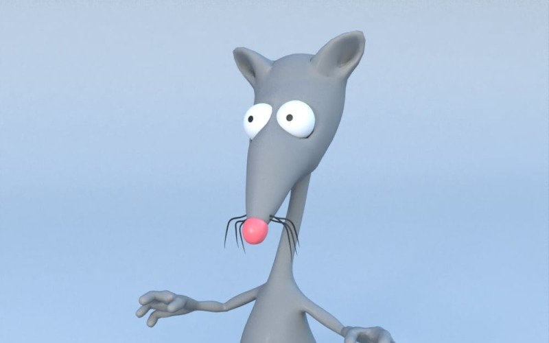 Rat Cartoon cartoon 3d model Model