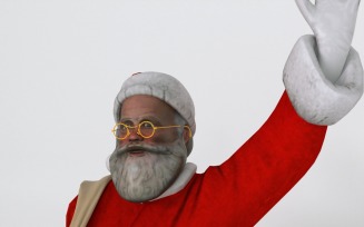 Santa Claus Ho Ho Ho character 3d model