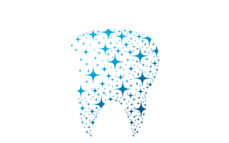 Dental Star Logo – Tooth Shaped by Stars