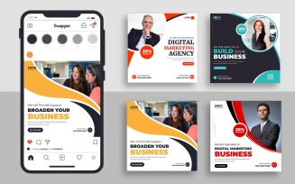 Digital Marketing Social Media Post Template Ver-25