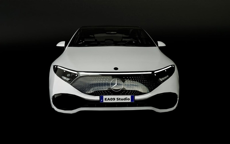 2022 Mercedes EQS 3d model Model