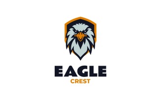Mascot Eagle crest Logo Design