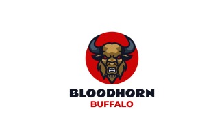 Mascot Modern Buffalo Logo Design