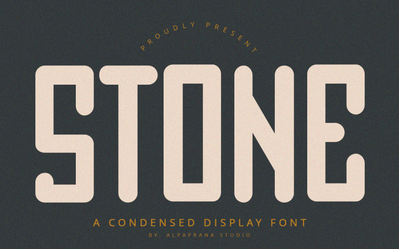 Stone - Condensed Display Font