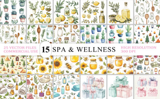 Botanical Spa & Gift Seamless Pattern | Honey Bees, Sunflowers & Skincare Vector Seamless