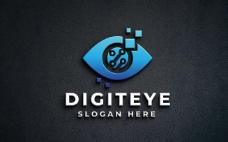 Digital Ai Eye Logo Template