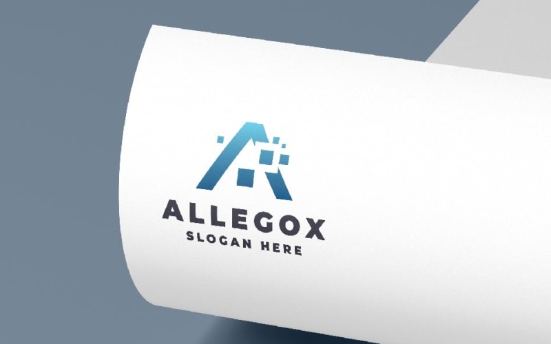 Tech Real Estate Letter A Logo Logo Template