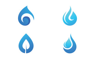 Water drop logo vector icon design. 12