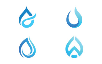 Water drop logo vector icon design. 14