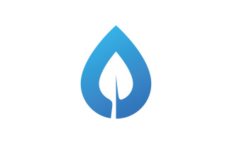 Water drop logo vector icon design. 3