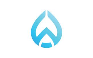Water drop logo vector icon design. 7