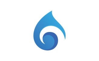 Water drop logo vector icon design.