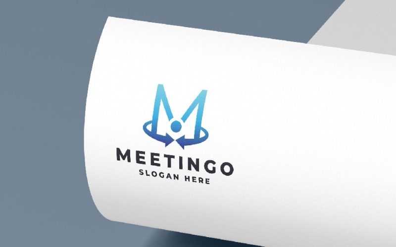 Communication Letter M Logo Logo Template