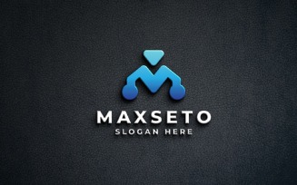 Digital Letter M Professional Logo