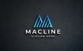 Geometric Letter M Pro Logo