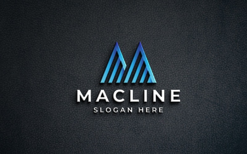 Geometric Letter M Pro Logo Logo Template