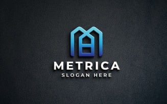Geometric Real Estate Letter M Logo