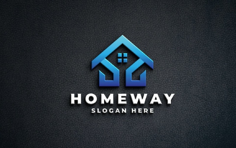 House Path Real Estate Logo Logo Template