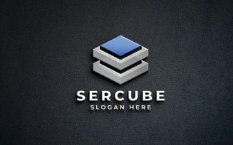 Modern Cube Logo - Data & Technology Design