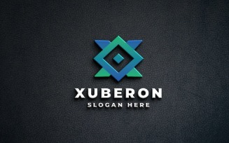 Modern Geometric X Logo - Tech & Data Hub Design