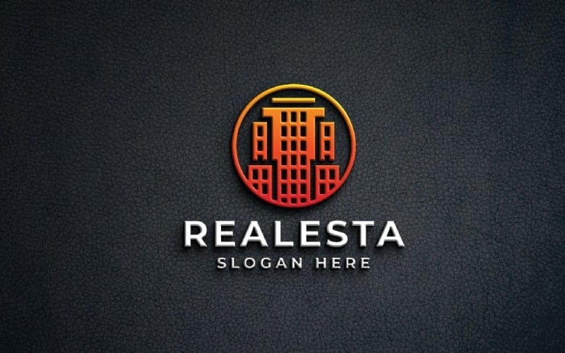 Modern Real Estate Building Logo Logo Template