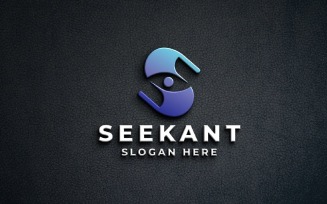 Modern S Letter Logo - Eye & Vision Design