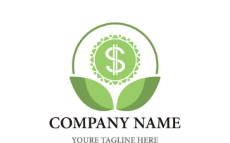 Money Flowers Logo Template