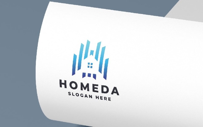 Smart Home Data Professional Logo Logo Template