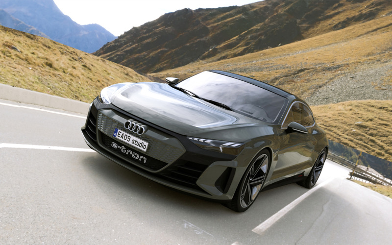 Audi e-tron GT 2022 3d model Model