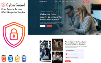 Cyberguard - Cyber Security Services HTML5 Resposive Website Template
