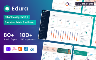 Edura - School Management & Education Admin Dashboard Template