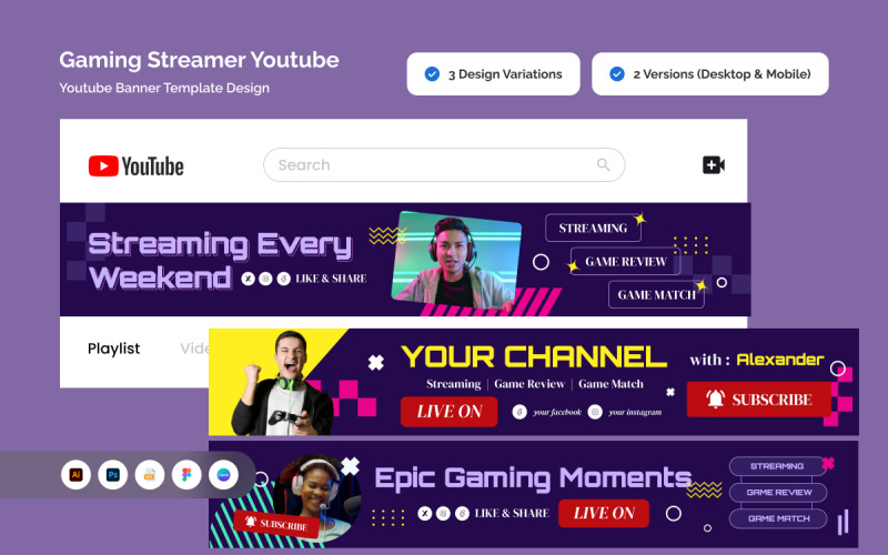 eSports Gaming Channel Banner Social Media