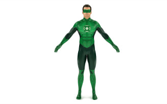 Green Lantern character 3d model