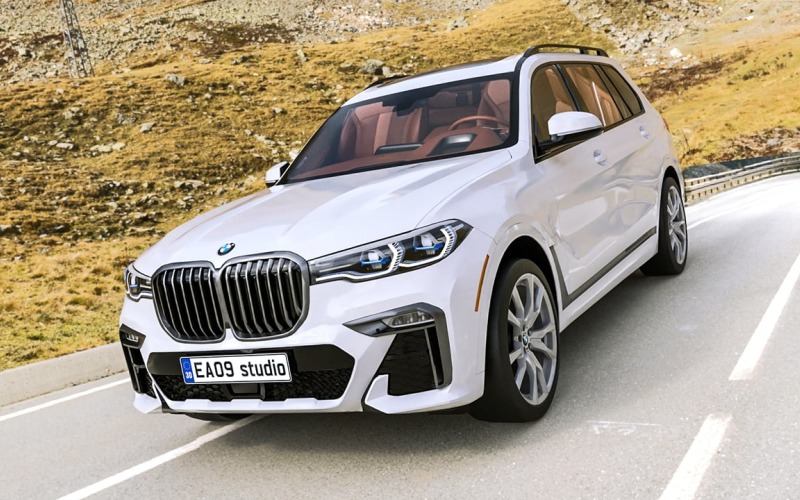 2021 BMW X7 M50i 3d model Model
