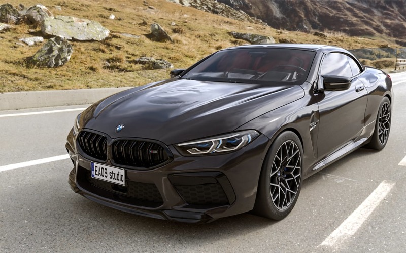 2022 BMW M8 Gran Coupe Competition Convertible 3d model Model