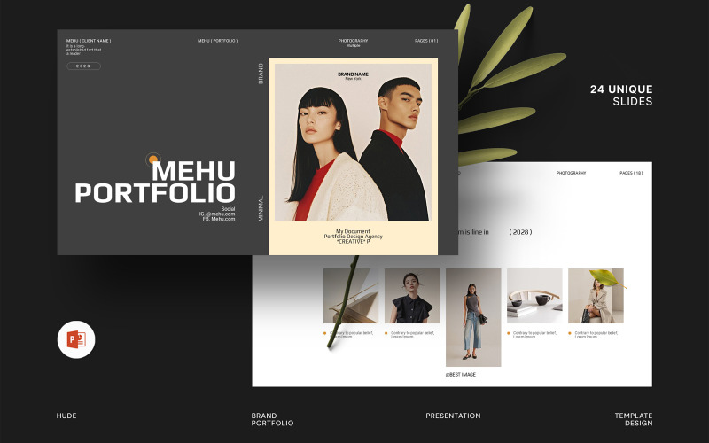 Mehu Portfolio PowerPoint Template