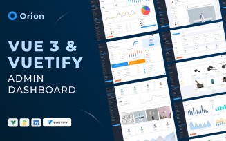 Orion – Vue 3 Admin Dashboard with Vuetify & TypeScript